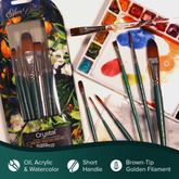 Crystal™ Wide Wash Paintbrush | Short Handle | 6814S